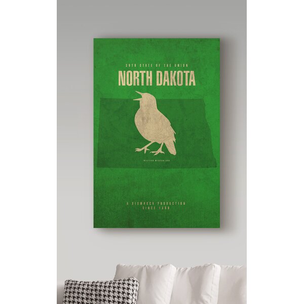 Millwood Pines State Animal North Dakota by Red Atlas Designs - Graphic